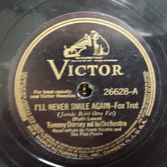 Tommy Dorsey & His Orchestra - 3 Shellac 78RPM Record Bundle - Circa 1940's - Picture 3 of 7